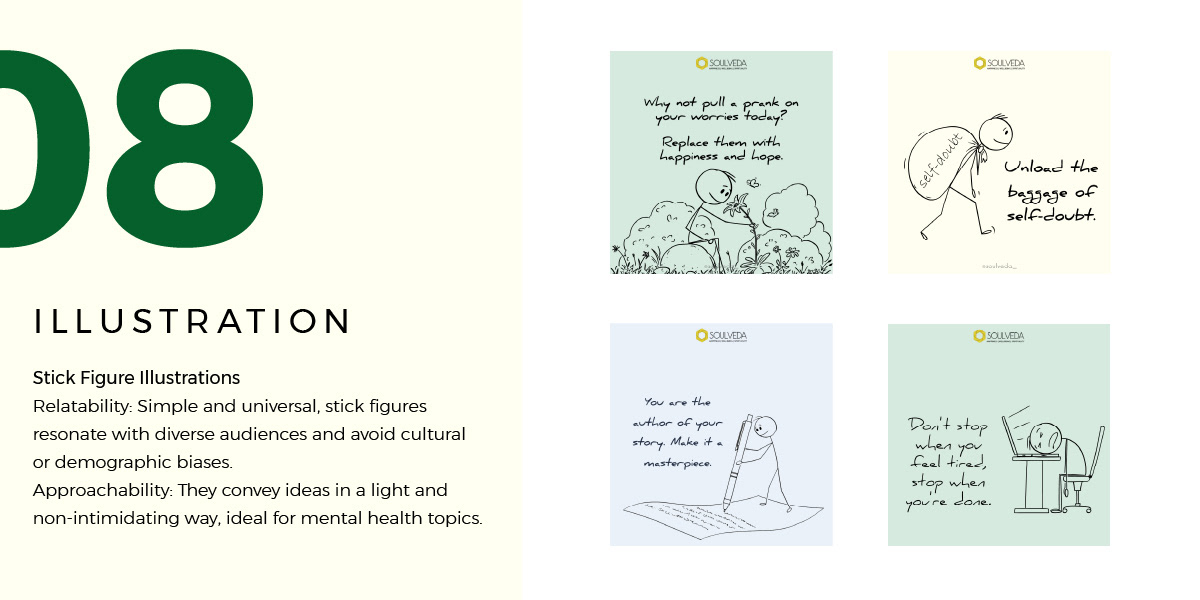 Soulveda stick-figure illustration system