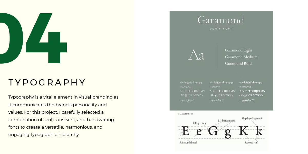 Typography — Garamond serif
